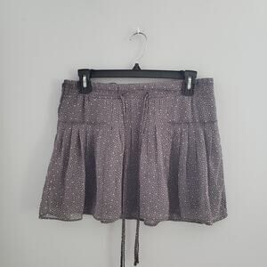 American Eagle Outfitters Polka Dot Pleated Sheer MIni Circle Skirt Size XS